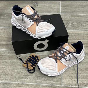 NEW ON RUNNING WOMEN'S CLOUDSTRATUS WHITE ALMOND RUNNING SHOE